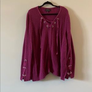 Maroon or cranberry sweater